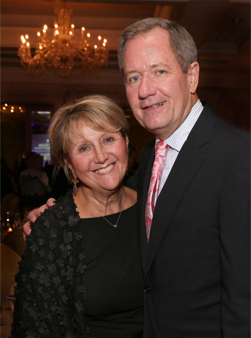 Steve Smith with wife Linda at the Festival's 2019 Awards Benefit, Four Seasons Hotel
