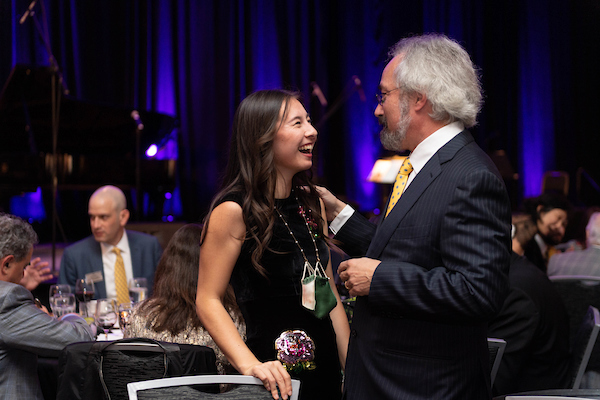 Artistic Director and Principal Conductor Carlos Kalmar mingles with friends of the Festival