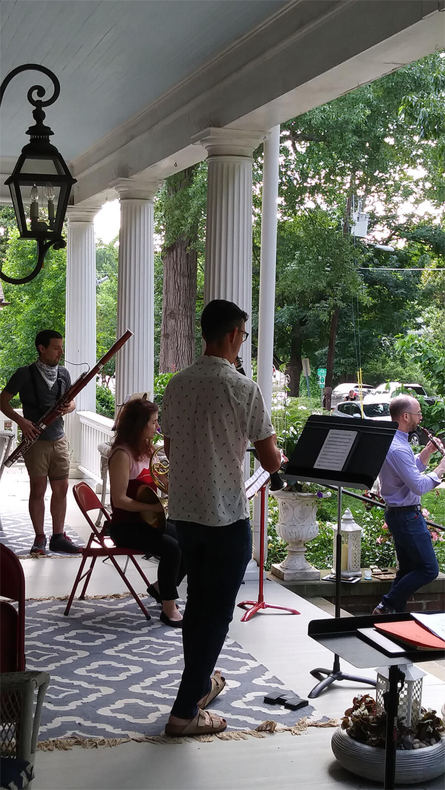 North Carolina Symphony musicians play chamber music at Raleigh home