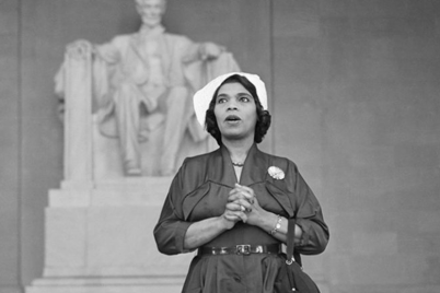 Marian Anderson at the Lincoln Memorial