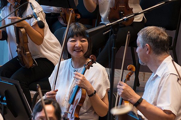 Grant Park Orchestra violinist Rika Seko