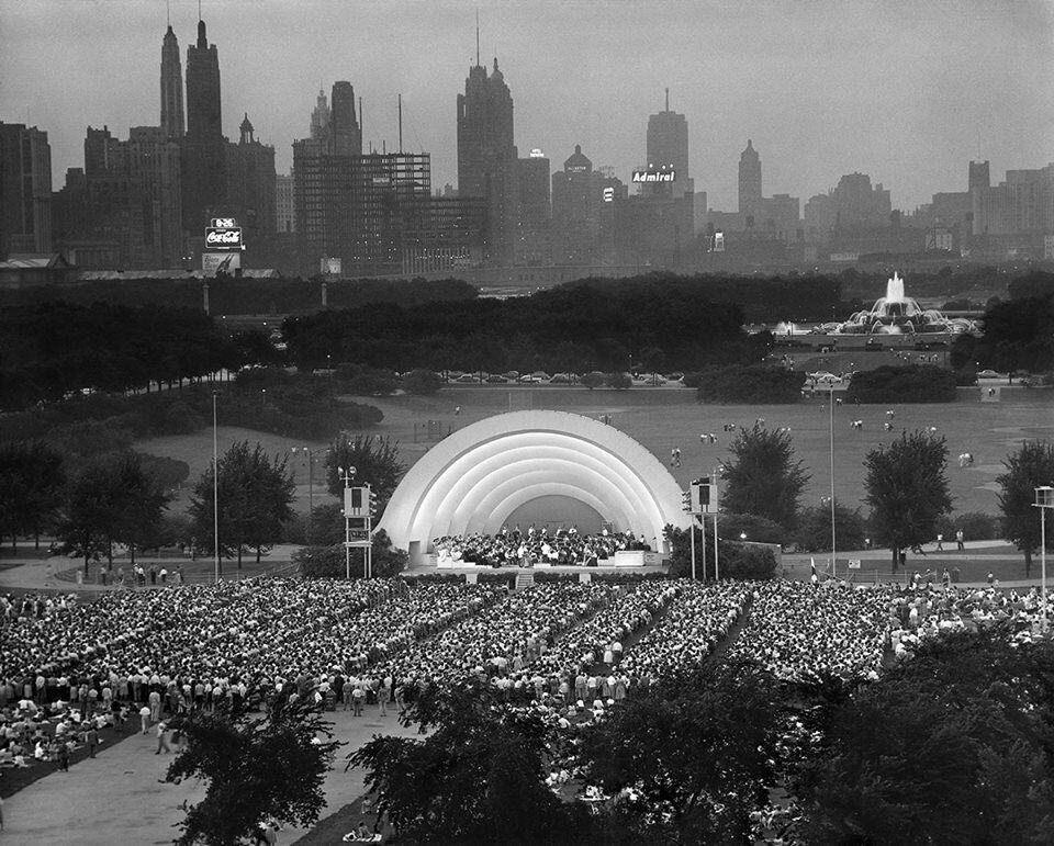 Grant Park band shell ca. 1954